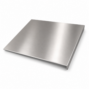 Spianatoia in acciaio inox 316 satinato 10/10 ripiegato in avanti